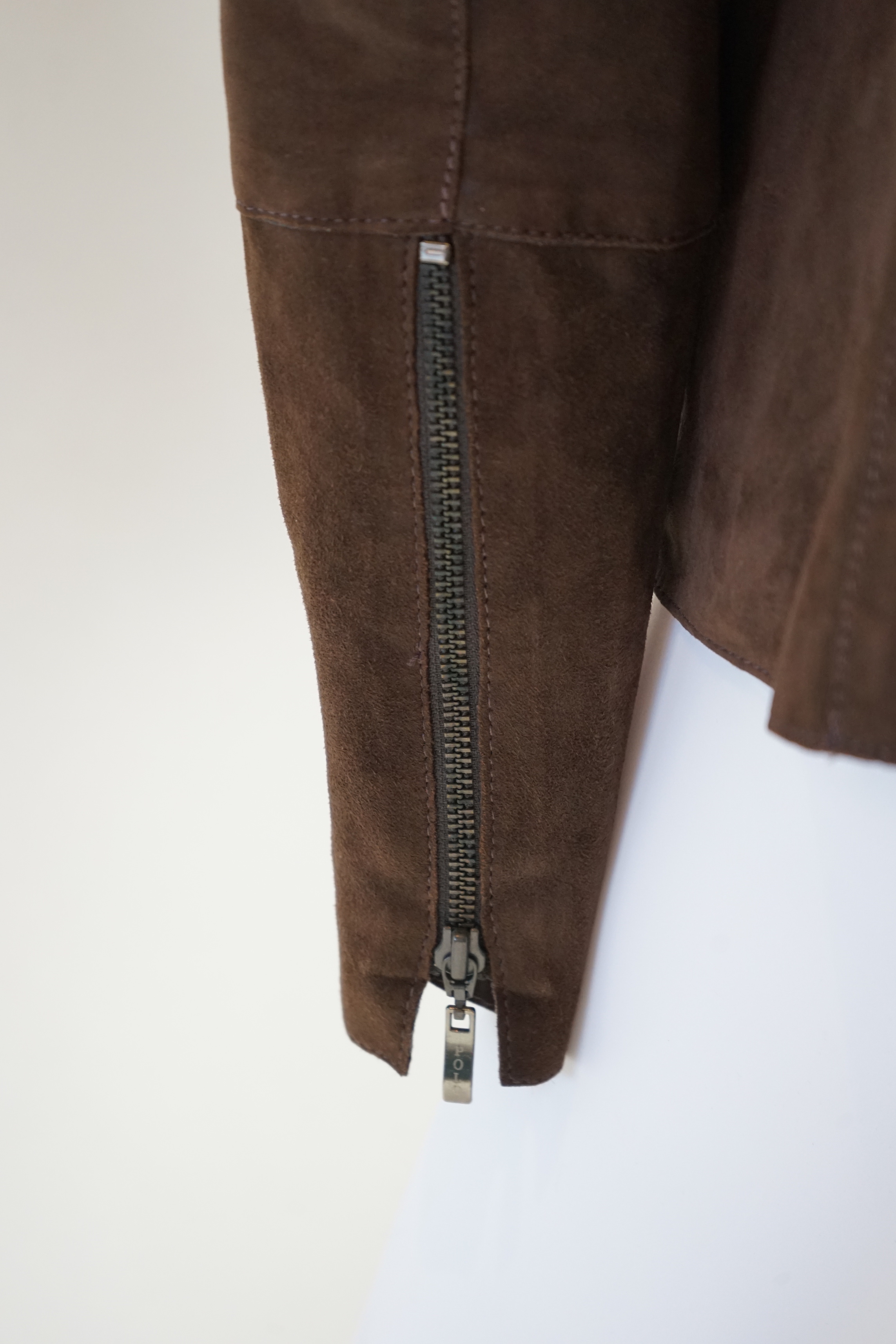 A Ralph Lauren, Polo Collection brown suede jacket, size EU 38